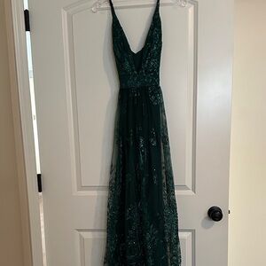 Windsor Deep Green Lace Dress